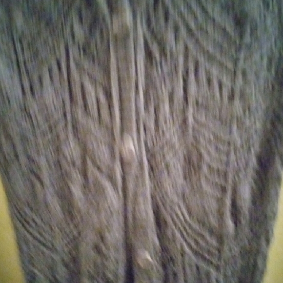 Womans S Aeropostale Blue Cardigan Sweater Open Front Lightweight OpenKnit VNeck - Picture 3 of 4